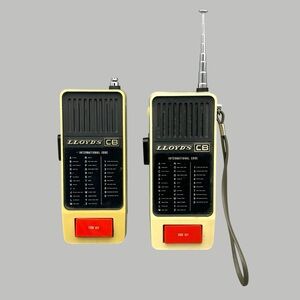 Vintage Lloyd’s Two-Way Radio Set - Black and Cream - 1 is Broken